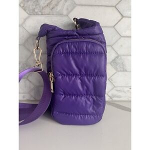 WanderFull Hydro Bag Purple Puffer Style with Shoulder Strap NWOT